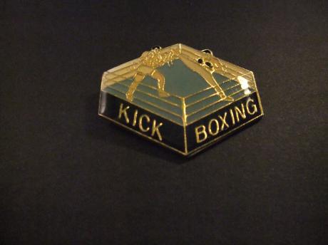 Kickboxing, vechtsport gevecht in de ring